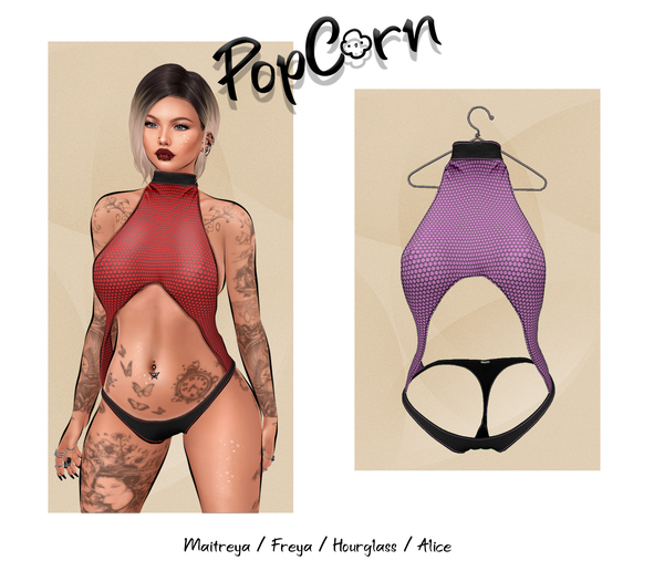 PopCorn - Eva Swimsuit - OldPink