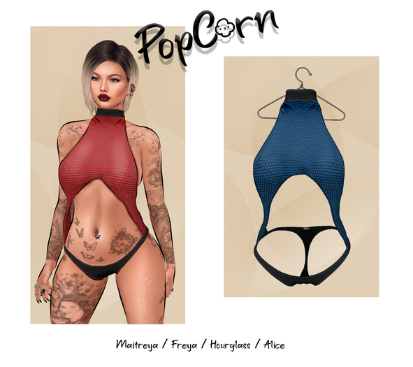 PopCorn - Eva Swimsuit - DuckBLue 