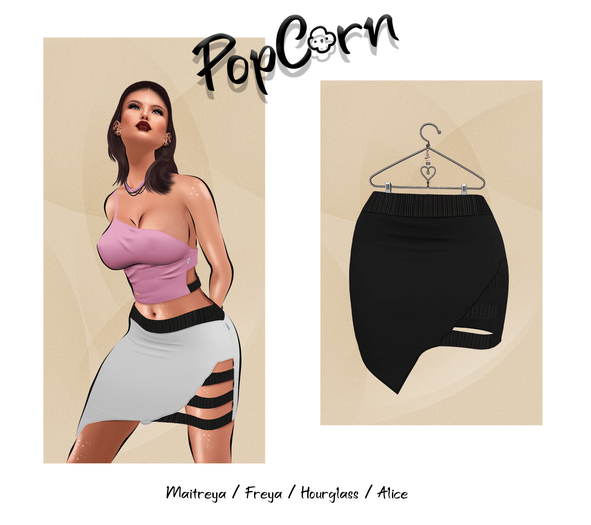 PopCorn - Mel Skirt - Black