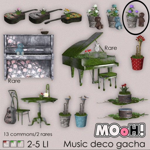 MOoH! Trumpet bird bath robin 4LI