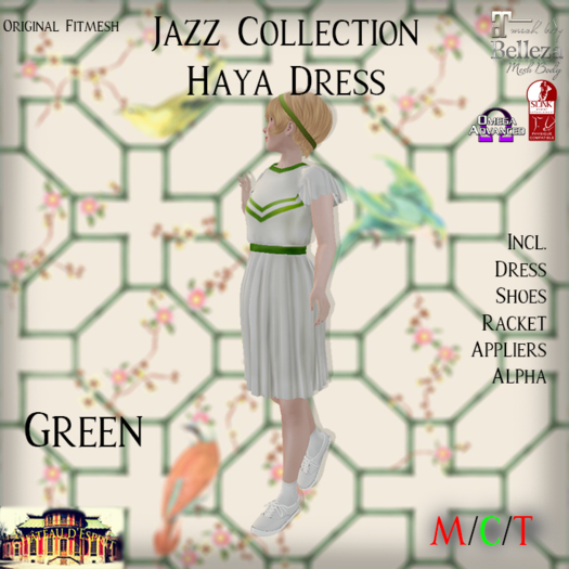 ~CdE~ Jazz Haya GREEN Dress