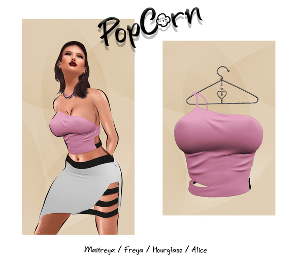 PopCorn - Mel Top - Old Pink