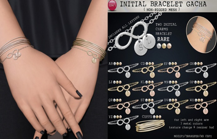 Izzie's - Initial Bracelet IJ