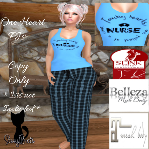 *SB* One Heart  Jammies Blue *Add Me*