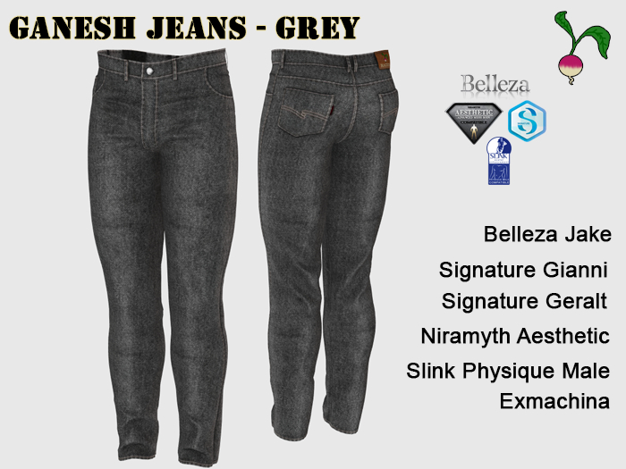 .R. Ganesh Jeans - Grey