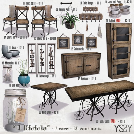 *YS&YS* Riciclo Set Vases