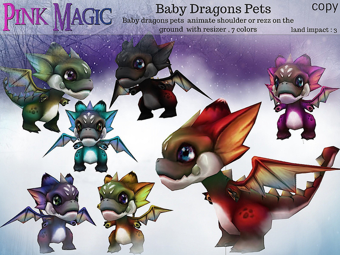 Pink Magic : Baby Dragons Pets