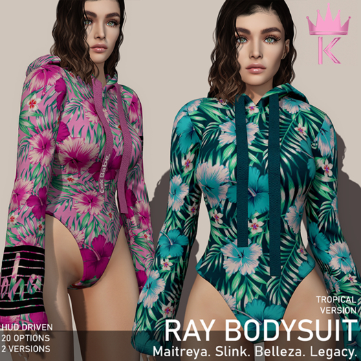 .KIMBRA. - RAY BODYSUIT [TROPICAL V.]
