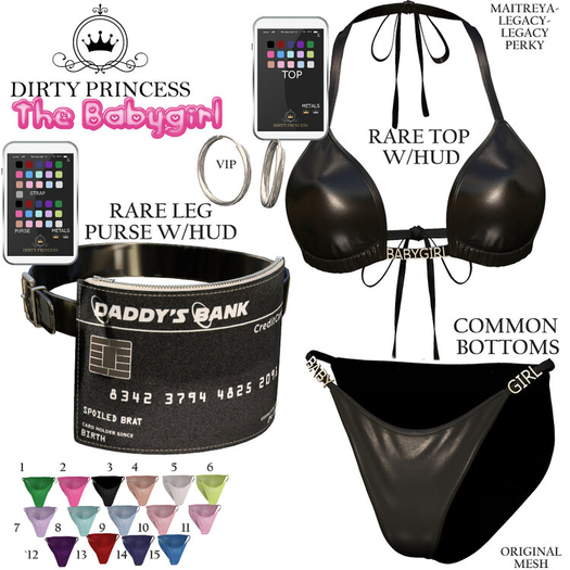 DIRTY PRINCESS- The Babygirl Princess Bottom-LARA- COMMON 4