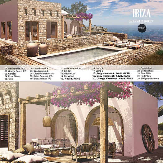 Concept} *01. IBIZA. Wite Bench. PG