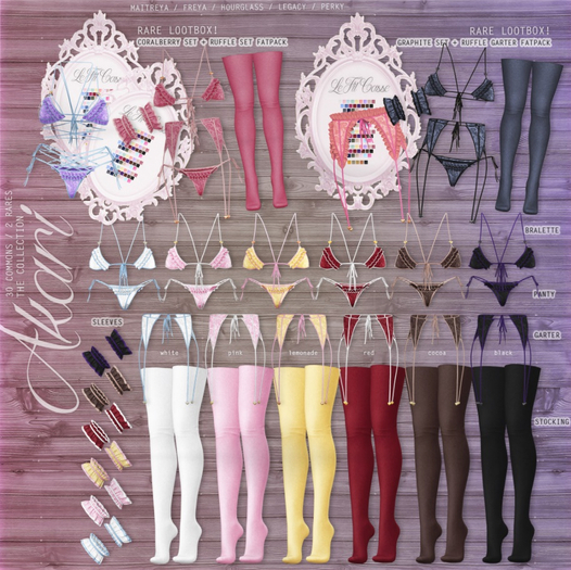 {le fil casse} Akari Ruffle Garter Maitreya  RARE + Lootbox