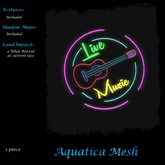 Aquatica Mesh - AM024491 Neon Signs - Live Music