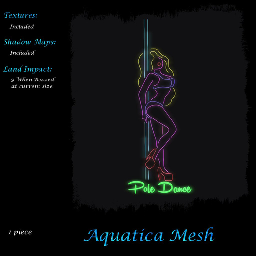 Aquatica Mesh - AM024489 Neon Signs - Pole Dance F