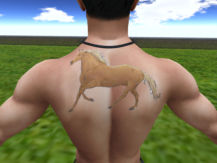 Tattoo Upper Cheval Brun