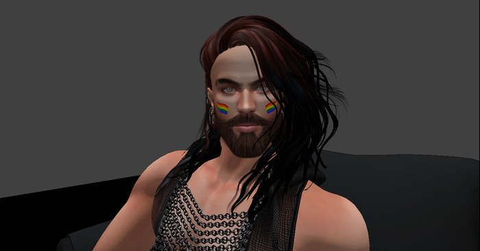 ..::DD::.. ^Pride Flag Cheek Tattoo^ Applier