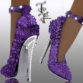 PROMO-TIPTOE Purple Frilly with Diamonds Heels