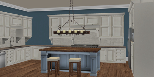 Beautiful Farm Kitchen Kiss & Cuddle