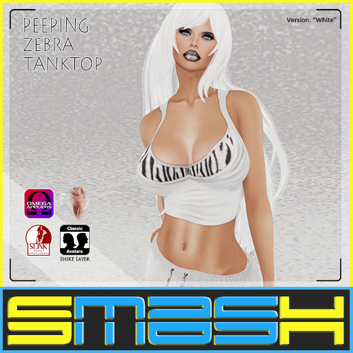 SMASH - Club Tanktop (White Zebra) BOXED