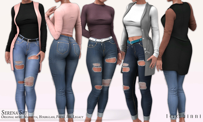 Tachinni - Serena Set - MEGA PACK - Maitreya / Belleza / Slink / Legacy