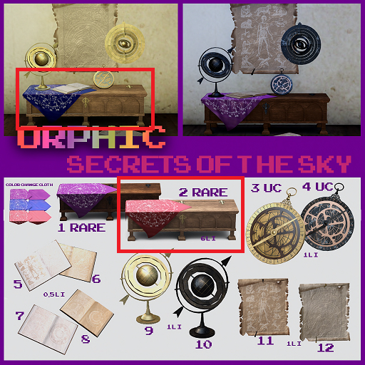 Orphic - Secrets Of The Sky (Occulted Trunk/light) 2 RARE REZ