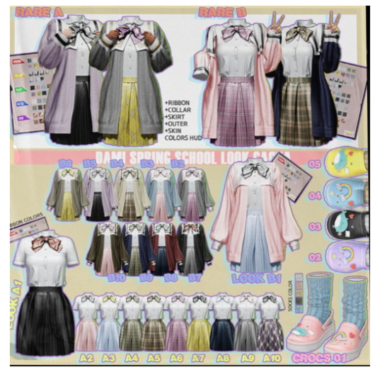 dami 'spring School Look'B9  maitreya