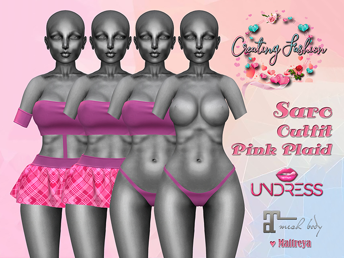 ::CF:: Saro Outfit Pink Plaid Undress