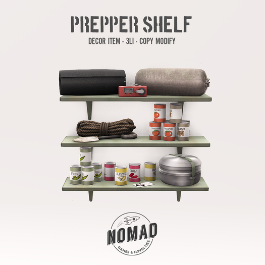 NOMAD // PREPPER SHELF