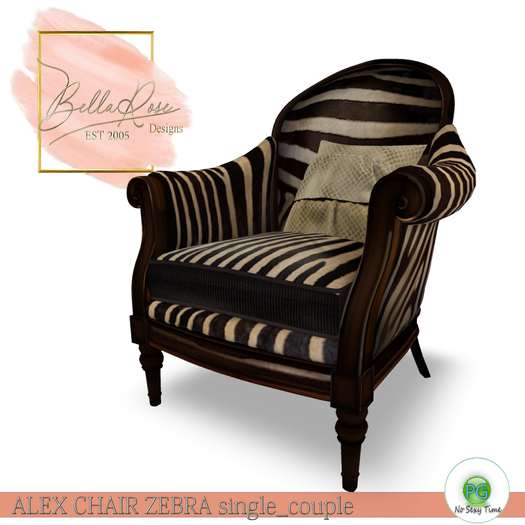 [BR] ALEX CHAIR ZEBRA single_couple