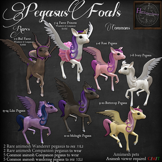 2. *HEXtraordinary* Bad Faerie Pegasus Companion - RARE