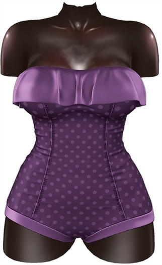 Kaithleen's Retro Mini Romper - Purple