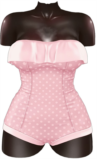 Kaithleen's Retro Mini Romper - Pink