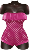 Kaithleen's Retro Mini Romper - Lipstick