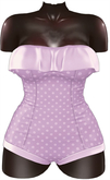 Kaithleen's Retro Mini Romper - Lavender