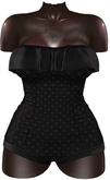 Kaithleen's Retro Mini Romper - Black