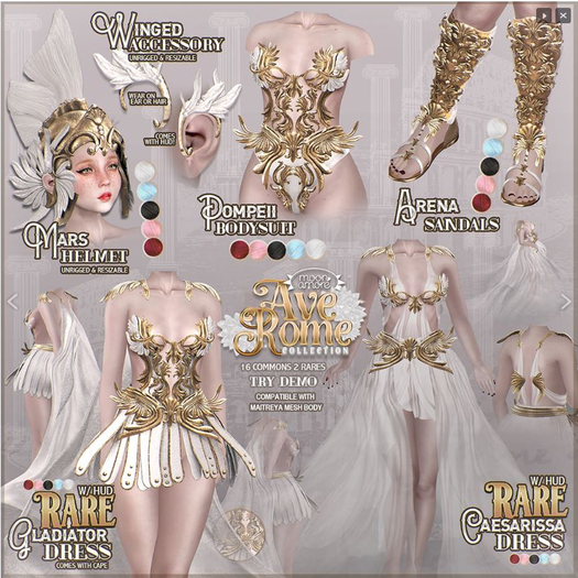 :Moon Amore: AveRoma / Arena Sandals/  ROSE