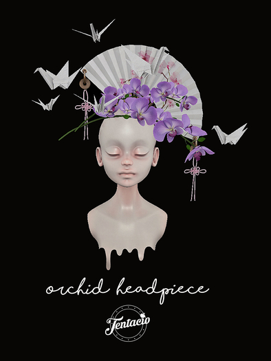 *Tentacio* Orchid headpiece