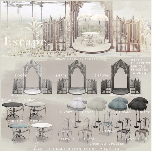 15) {anc} escape / chair (black)