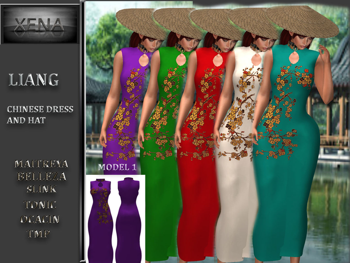 LIANG, CHINESE DRESS 1 AND HAT