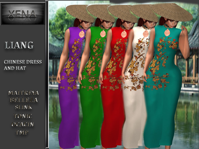 LIANG, CHINESE DRESS DEMO AND HAT