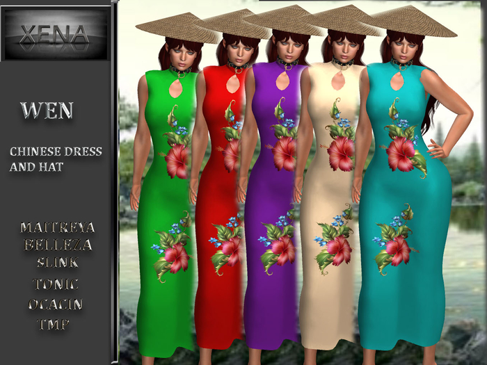 WEN, CHINESE DRESS FULL PACK  AND HAT