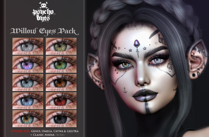 .{PSYCHO:Byts}. Willow Eyes Pack