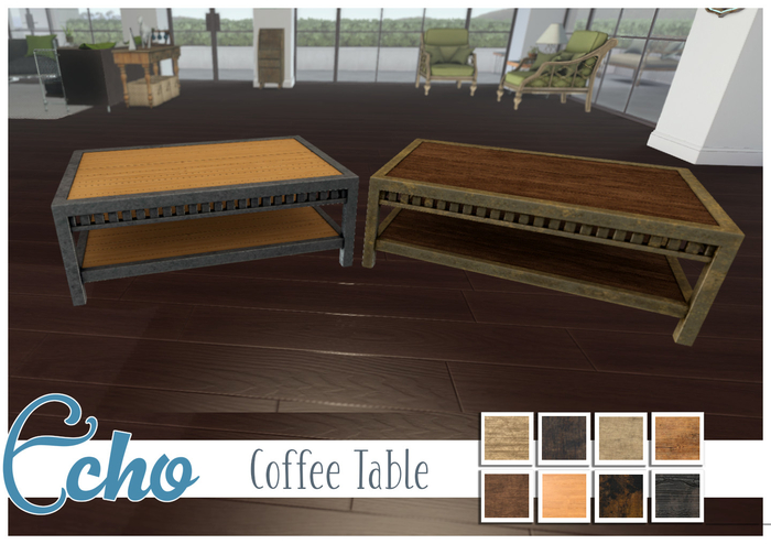 Echo - Industrial - Coffee Table - Fatpack