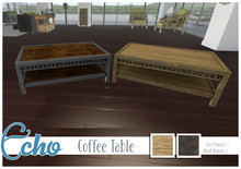 Echo - Industrial - Coffee Table - Dark/Oak - Wear Me!