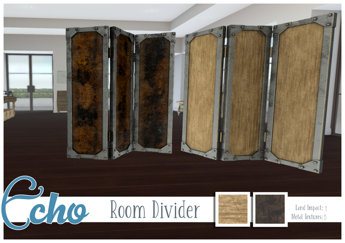 Echo - Industrial - Room Divider - Style 2