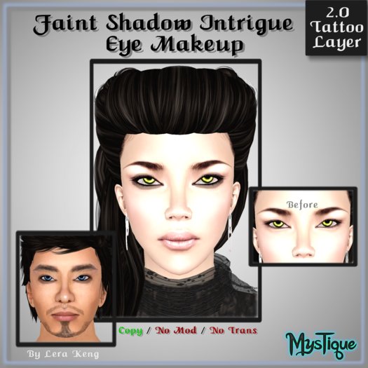 Faint Shadow Intrigue Eye Makeup - Unisex Eyeshadow 2.0 Tattoo Layer