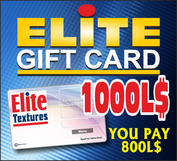 ELITE GIFT CARD 1000 (REZ TO ACTIVATE)