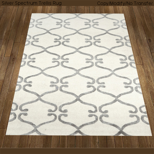 Silver Spectrum Trellis Rug