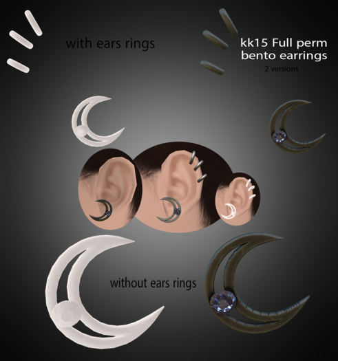 Crescent - Moon earring bento demo