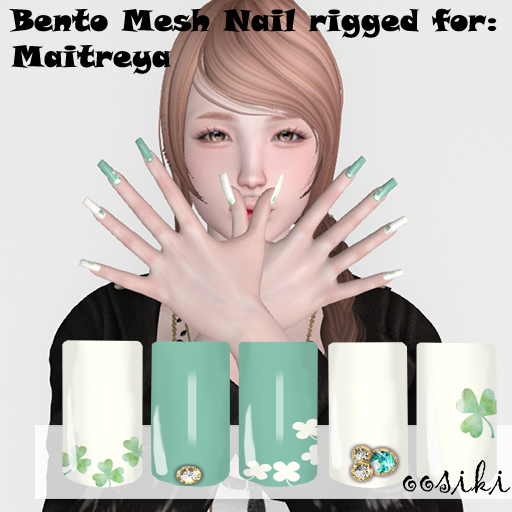 <ooSiki>Bento Nail // clover (gift)
