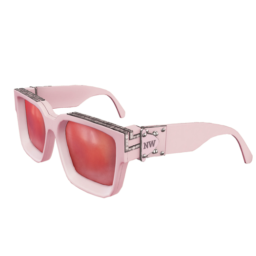 NORWHERE - Monogram Sunglasses (Pink)